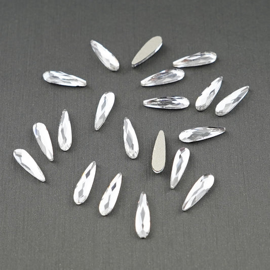 Rain Drop Shape Rhinestone 3x10mm NON Hot-fix Mini Bag 2582