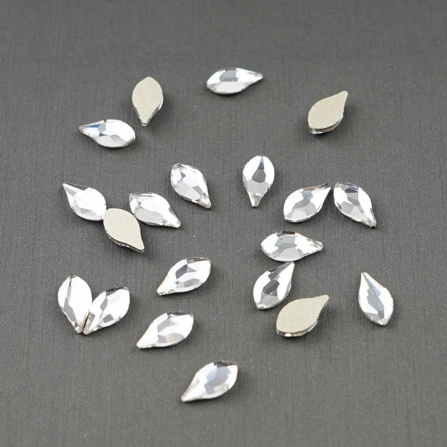 Flame Shape Rhinestone  5x10mm NON Hot-fix Mini Bag 2553