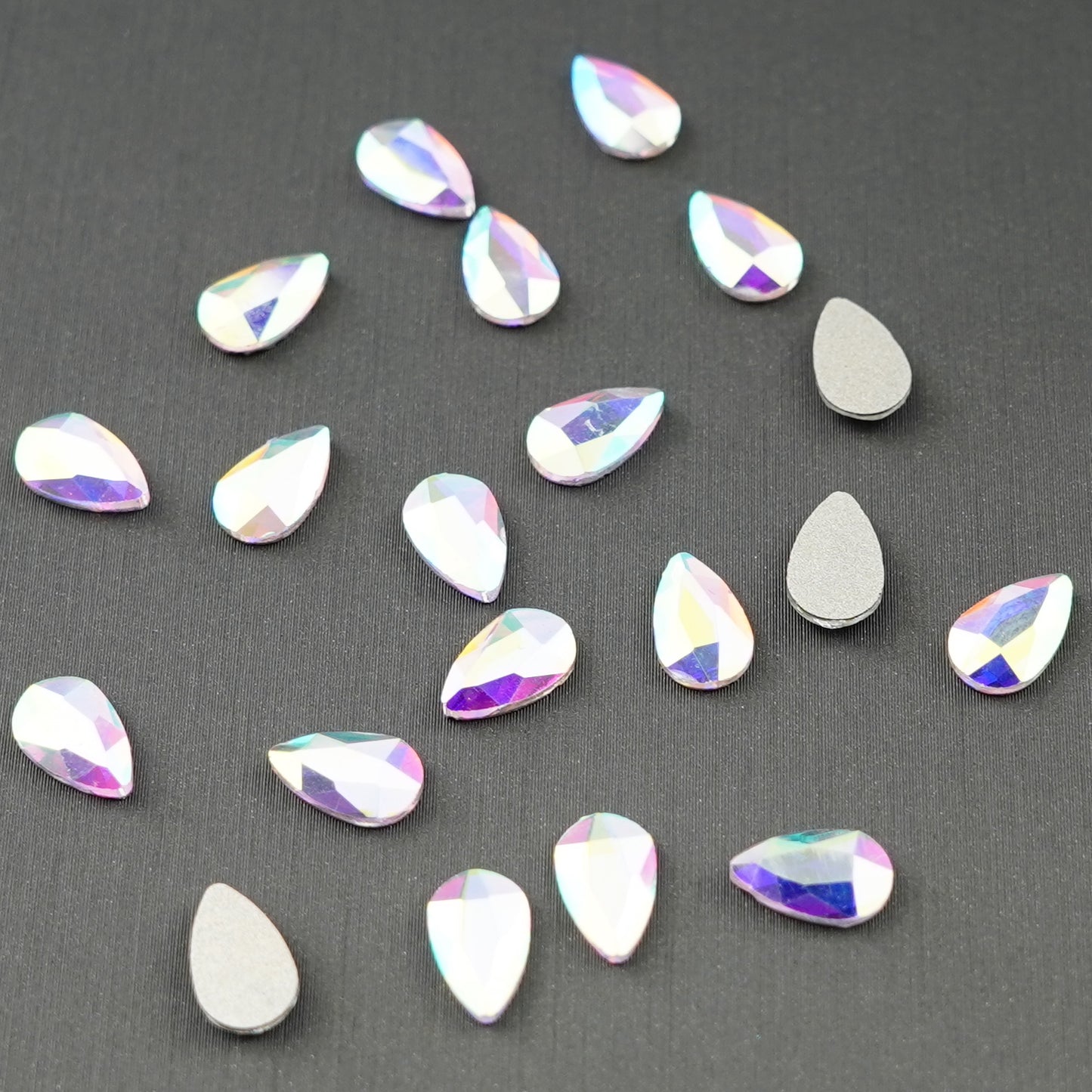Tear Drop Shape Rhinestone 5x8mm NON Hot-fix Mini Bag -2159-