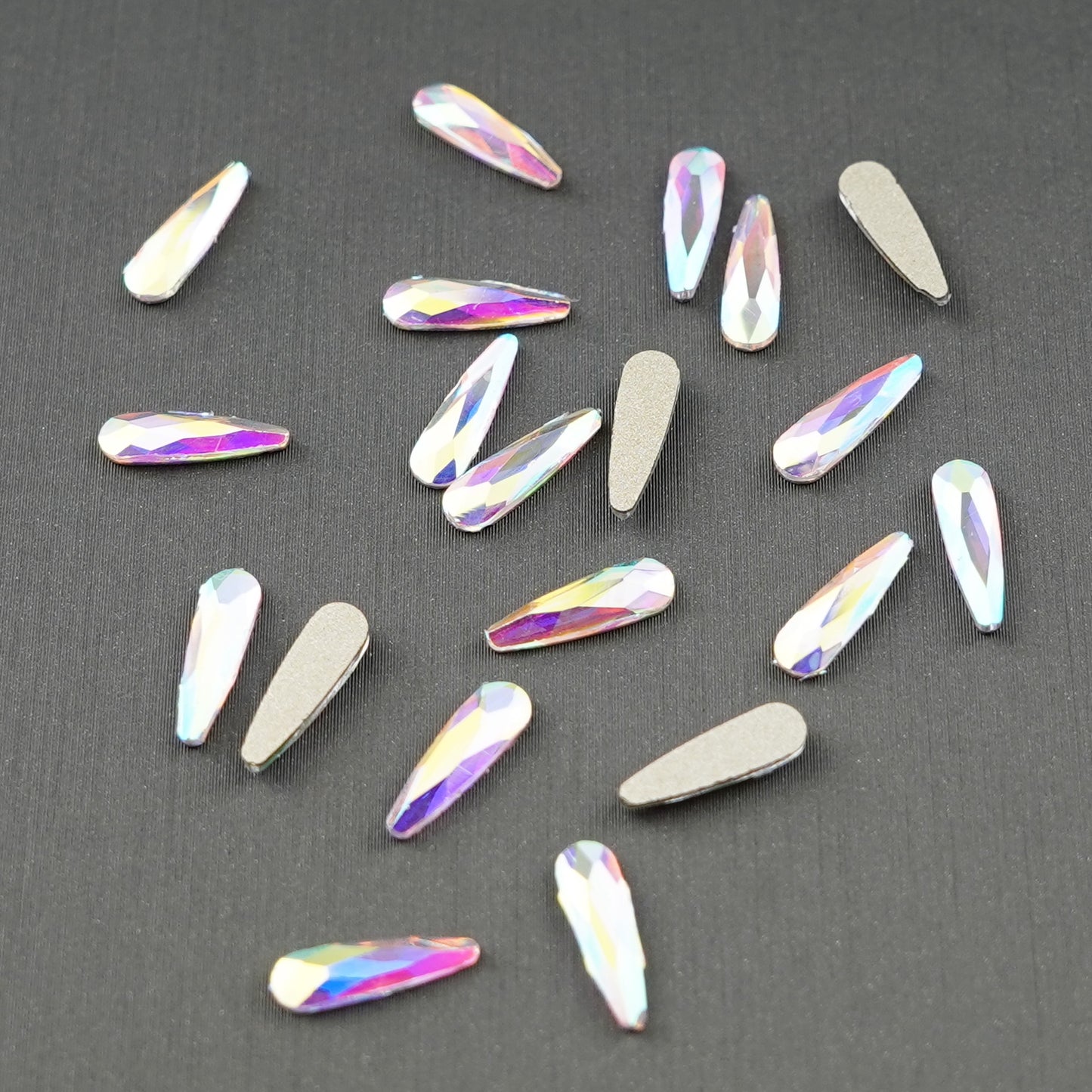 Rain Drop Shape Rhinestone 3x10mm NON Hot-fix Mini Bag 2582