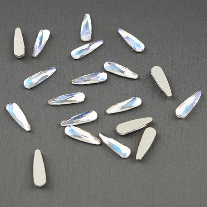 Rain Drop Shape Rhinestone 3x10mm NON Hot-fix Mini Bag 2582