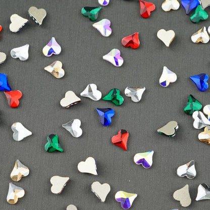 Curvy Heart 6x7mm NON Hot-fix Mini Bag 2572