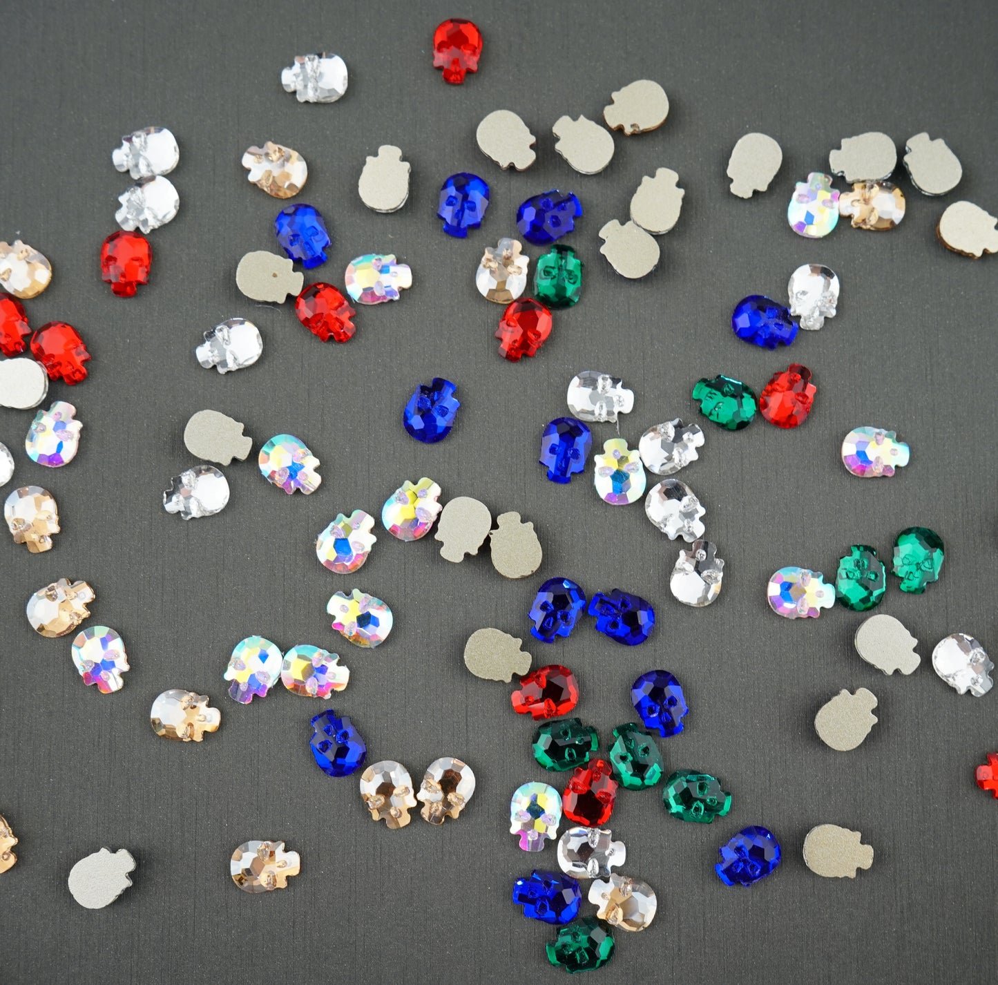 Skull shape Rhinestone Non Hot-fix Mini Bag 2570