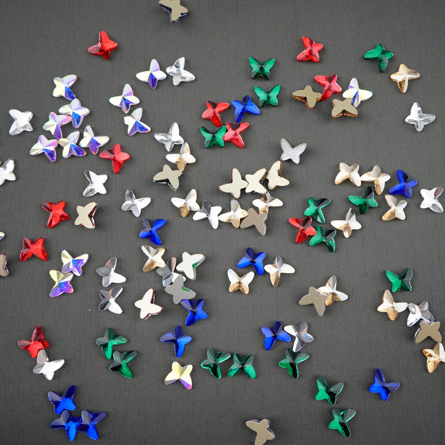 Butterfly shape Rhinestone 7x8mm NON Hot-fix Mini Bag 2502