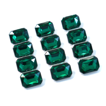 Rhinestone Rectangle Button 14.95mm x 19.92mm 204-01