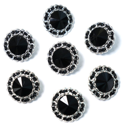 Rhinestone Flower Button 24.72mm x 24.72mm 204-21