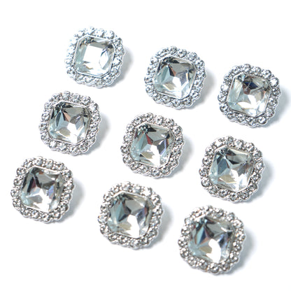 Rhinestone Square Button 204-17