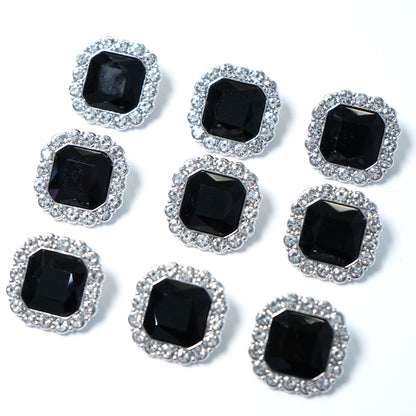 Rhinestone Square Button 204-17