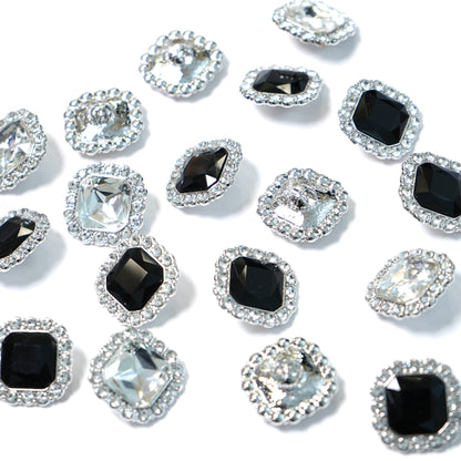 Rhinestone Square Button 204-17