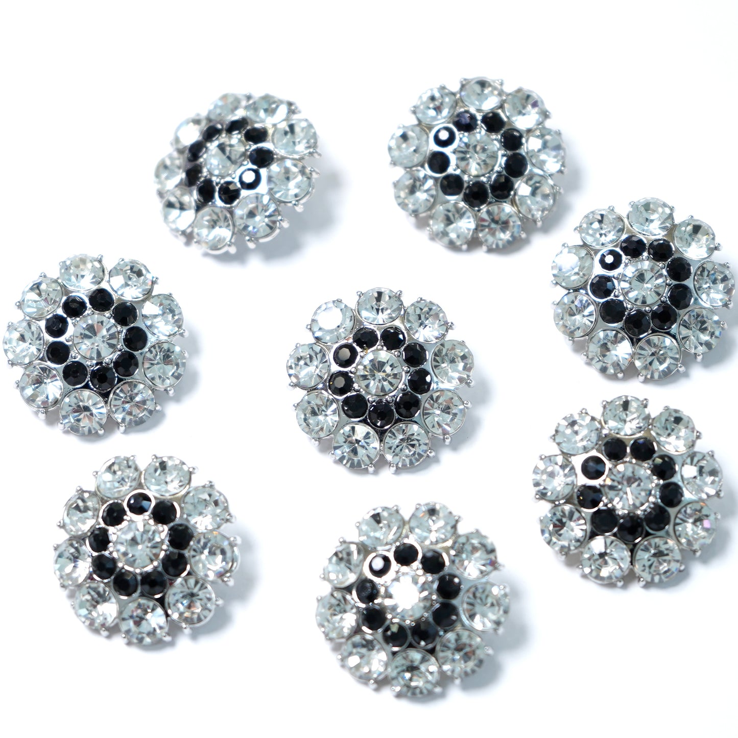 Rhinestone Flower Button 204-08