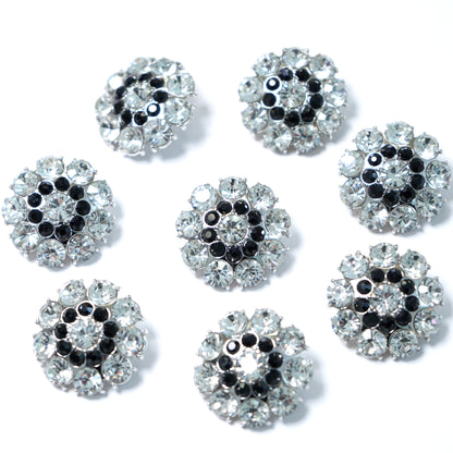 Rhinestone Flower Button 204-08