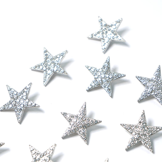 Rhinestone Flat Star Button 204-14