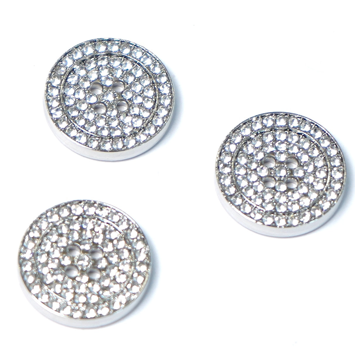 Rhinestone Flat Button 3 sizes 204-29