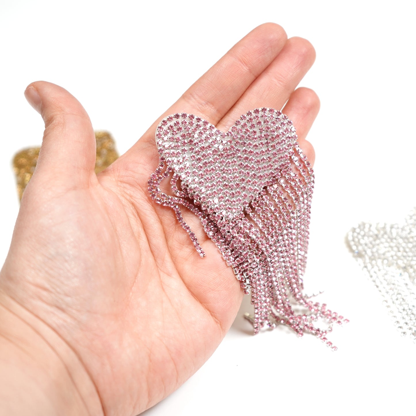 Dripping Heart Fringe Iron on Patch - 2401