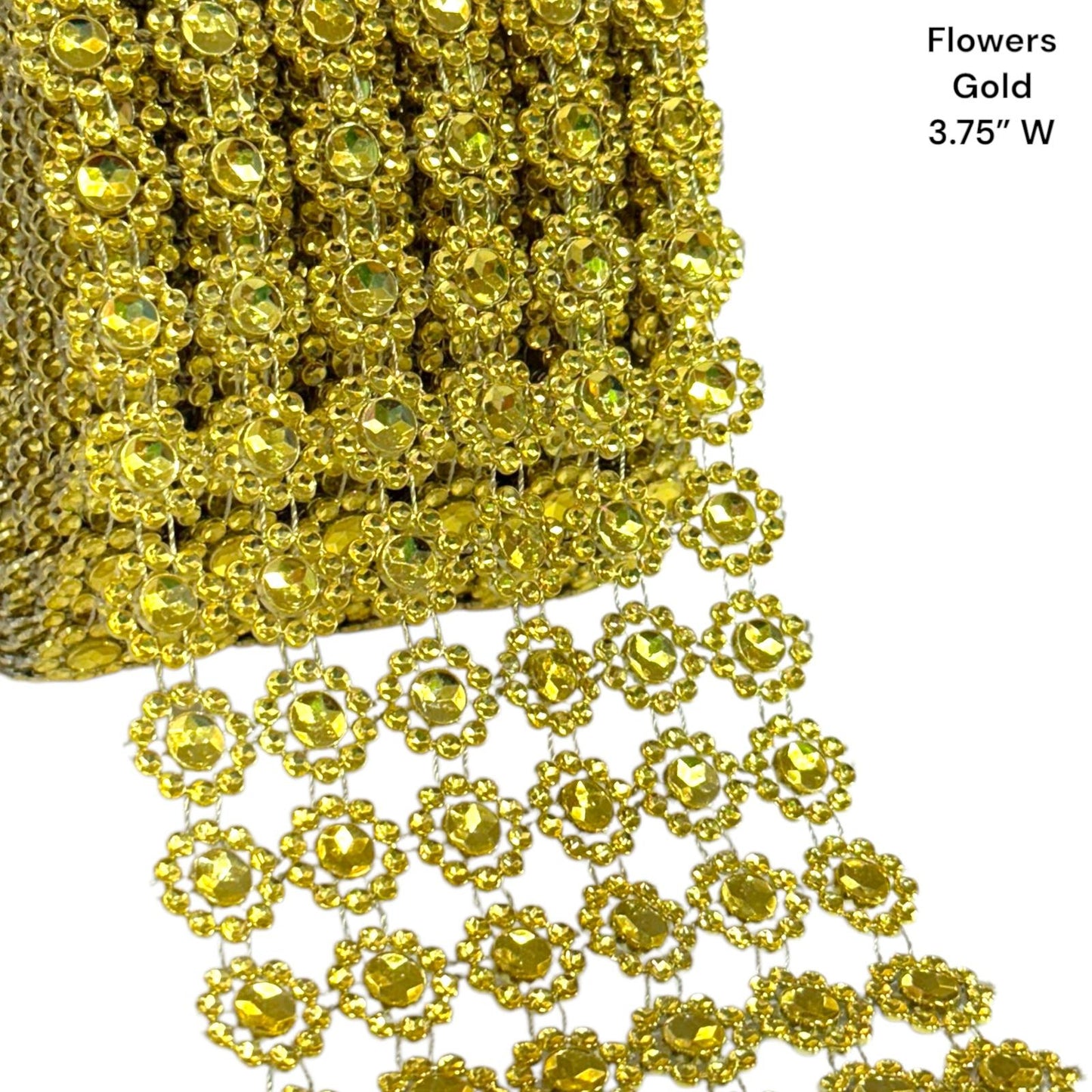 Sparkly Plastic Shaped Trims – Flower, Heart & More | Stitch or Glue On | Lightweight Decorative Trim