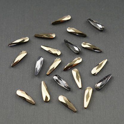 Rain Drop Shape Rhinestone 3x10mm NON Hot-fix Mini Bag 2582