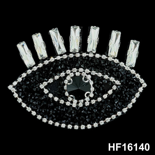 3D Hot-fix Iron on Rhinestone Patch
