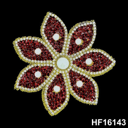 3D Hot-fix Iron on Rhinestone Patch