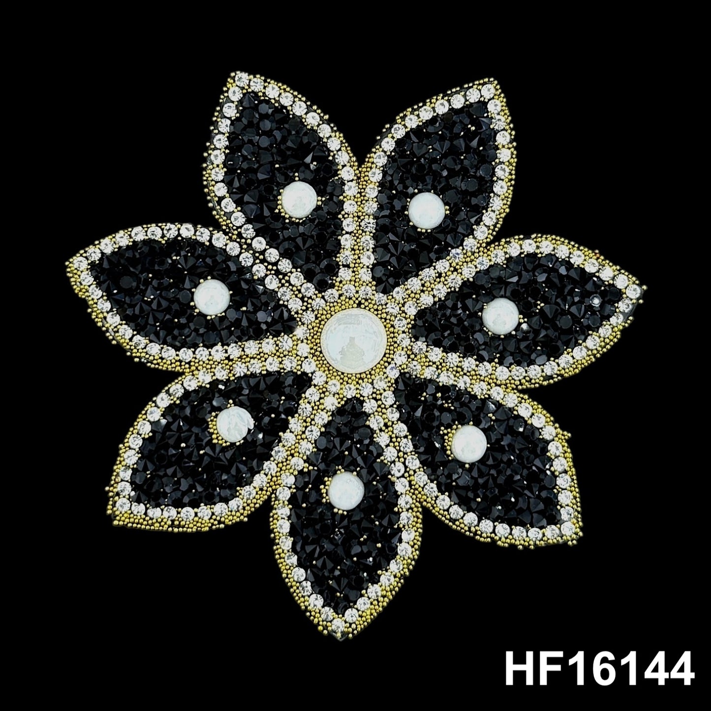 3D Hot-fix Iron on Rhinestone Patch
