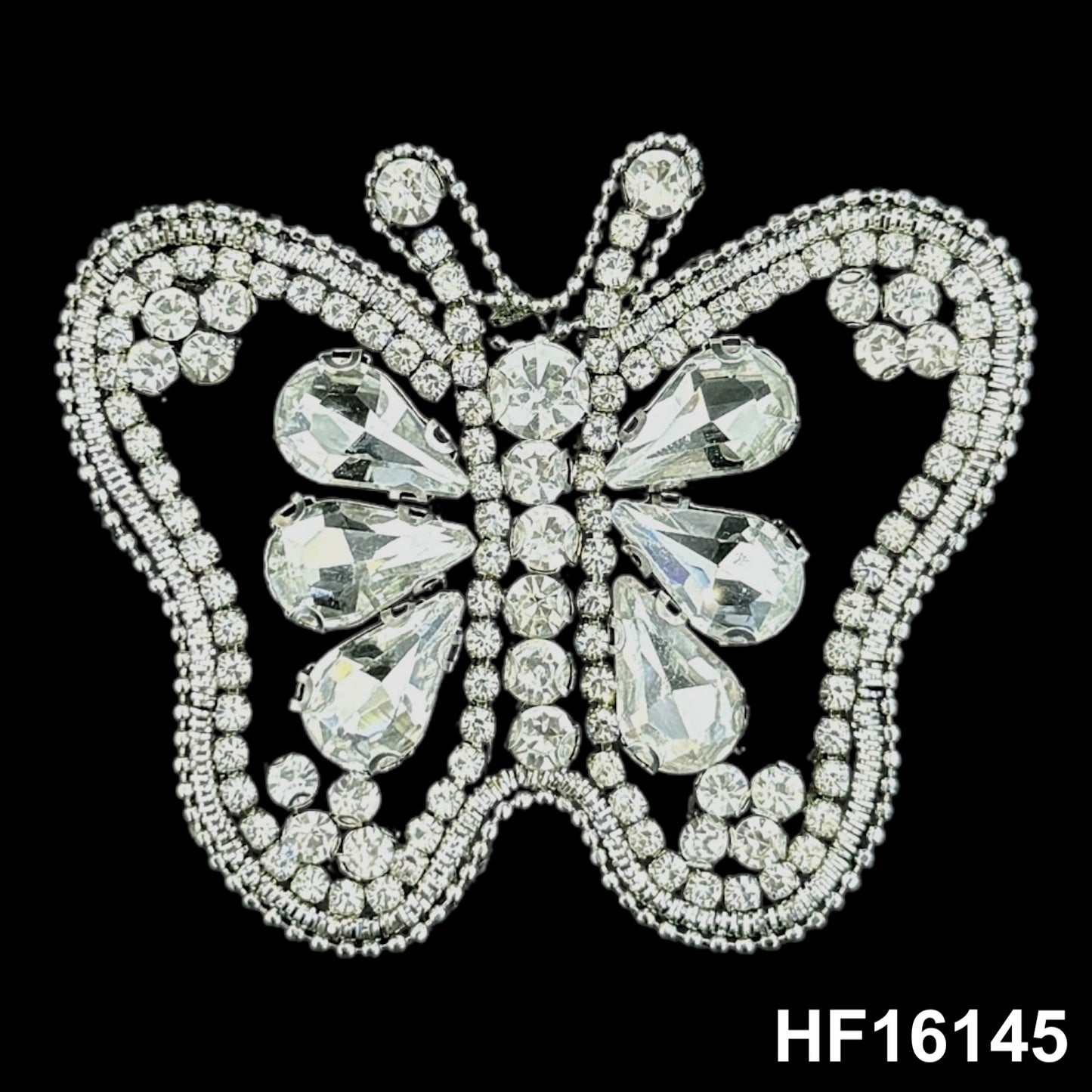 3D Hot-fix Iron on Rhinestone Patch