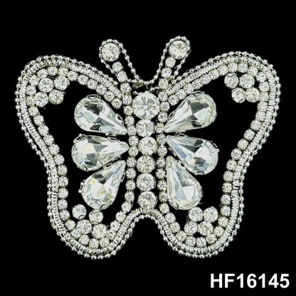 3D Hot-fix Iron on Rhinestone Patch