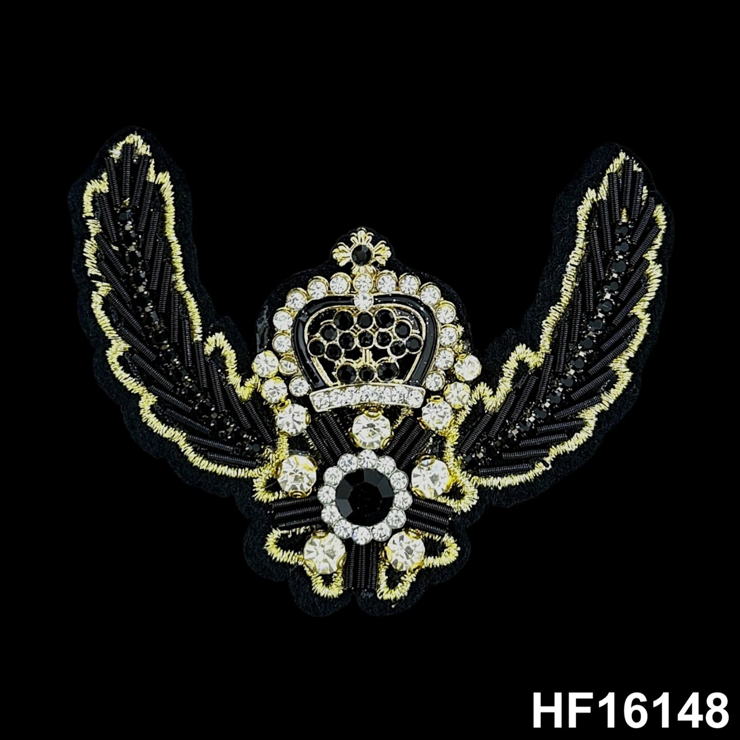 3D Hot-fix Iron on Rhinestone Patch