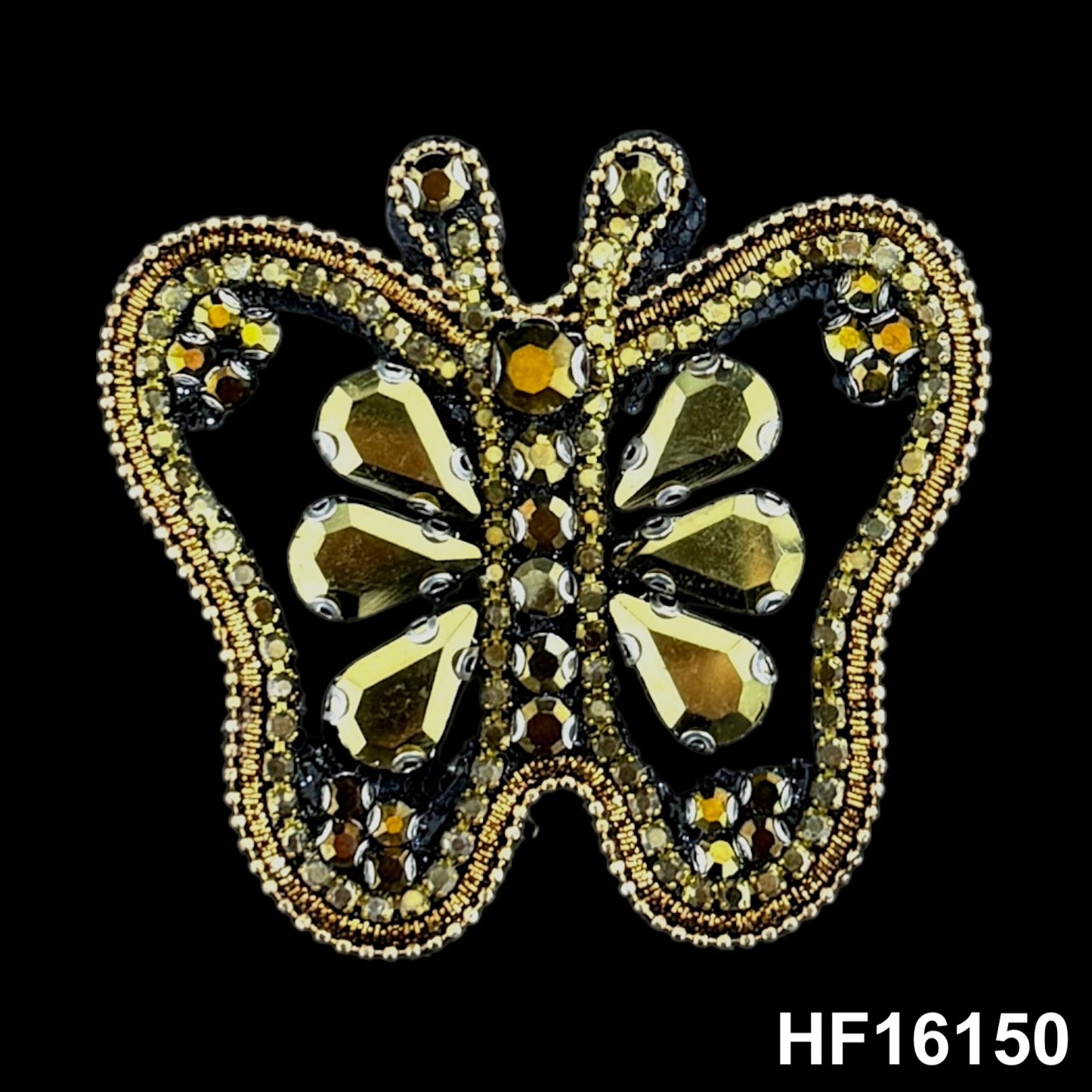 3D Hot-fix Iron on Rhinestone Patch