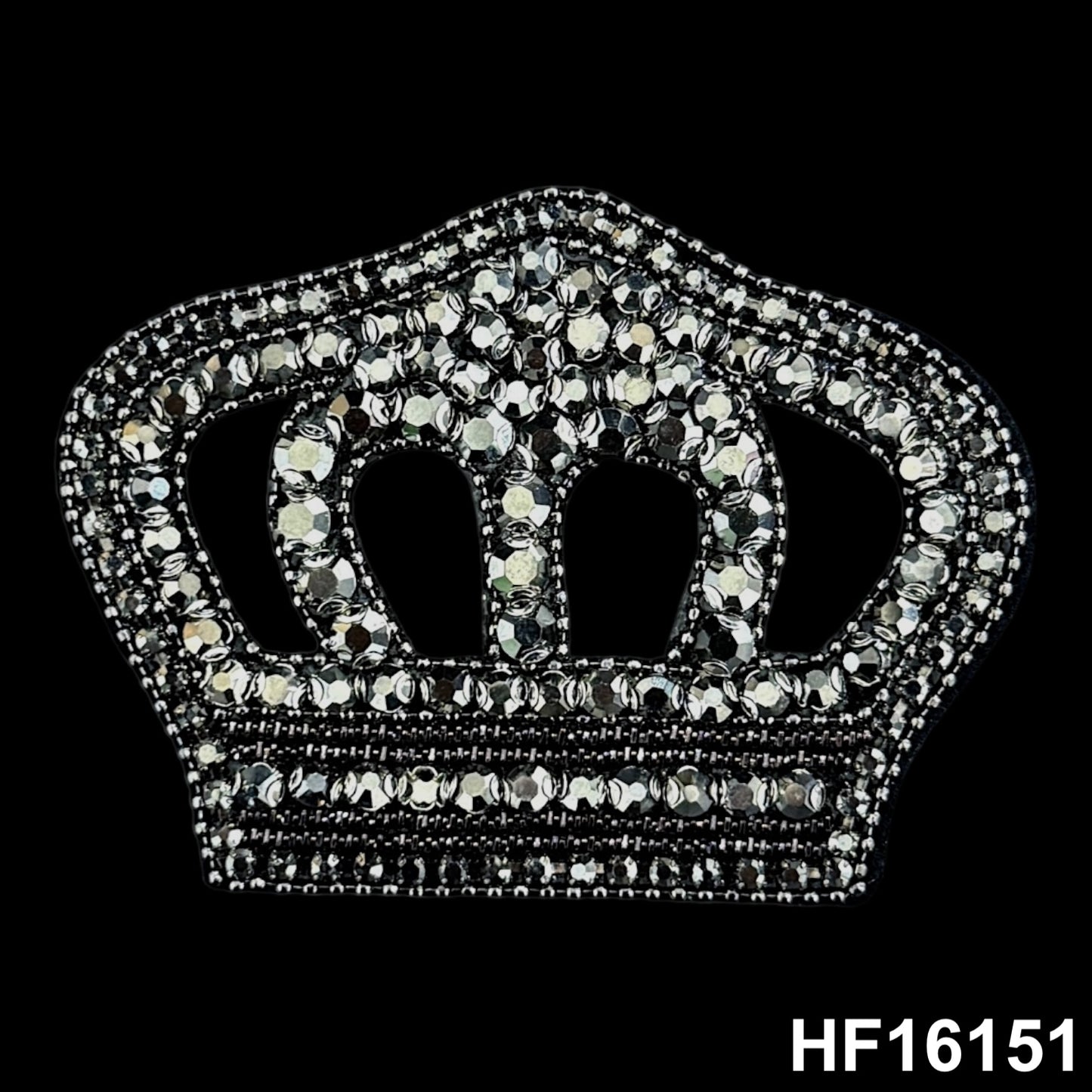 3D Hot-fix Iron on Rhinestone Patch