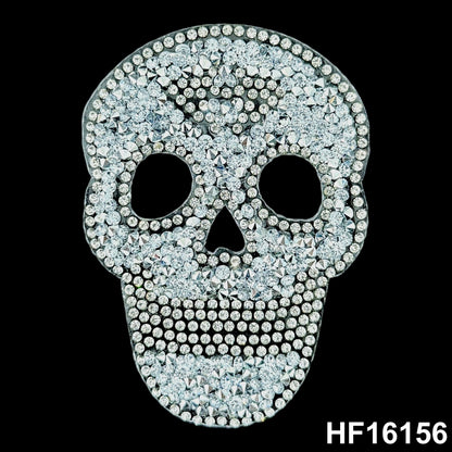 3D Hot-fix Iron on Rhinestone Patch