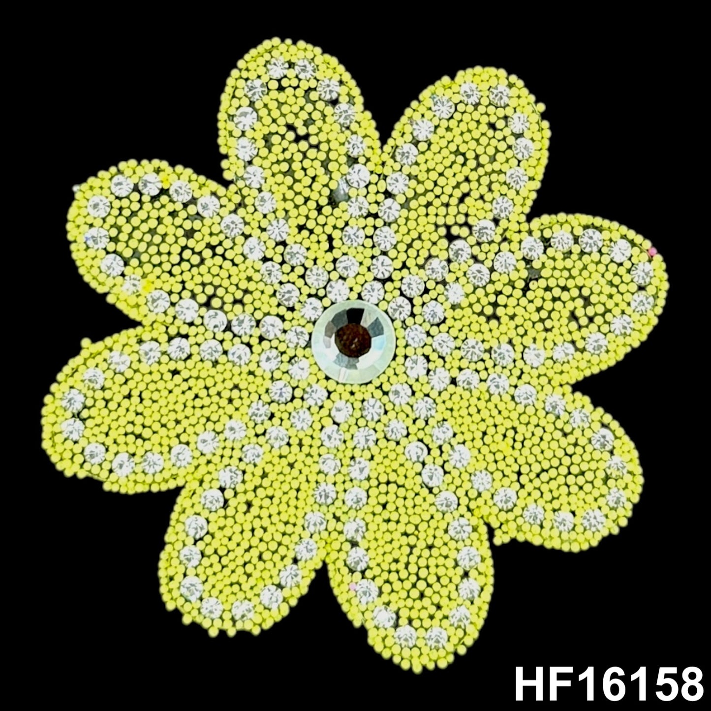 3D Hot-fix Iron on Rhinestone Patch