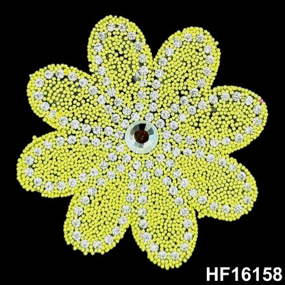3D Hot-fix Iron on Rhinestone Patch