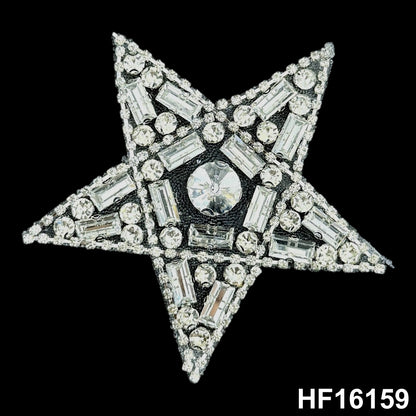 3D Hot-fix Iron on Rhinestone Patch