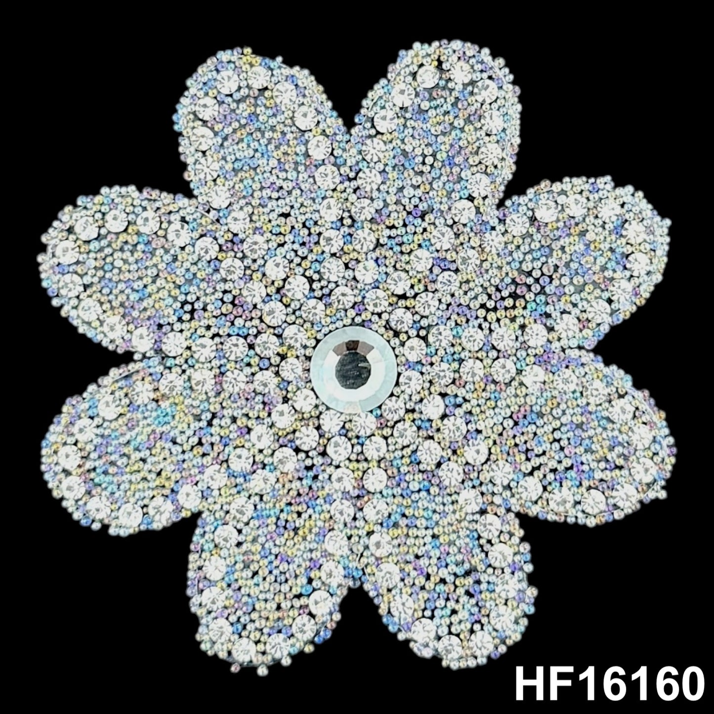 3D Hot-fix Iron on Rhinestone Patch