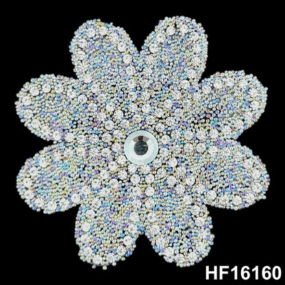 3D Hot-fix Iron on Rhinestone Patch