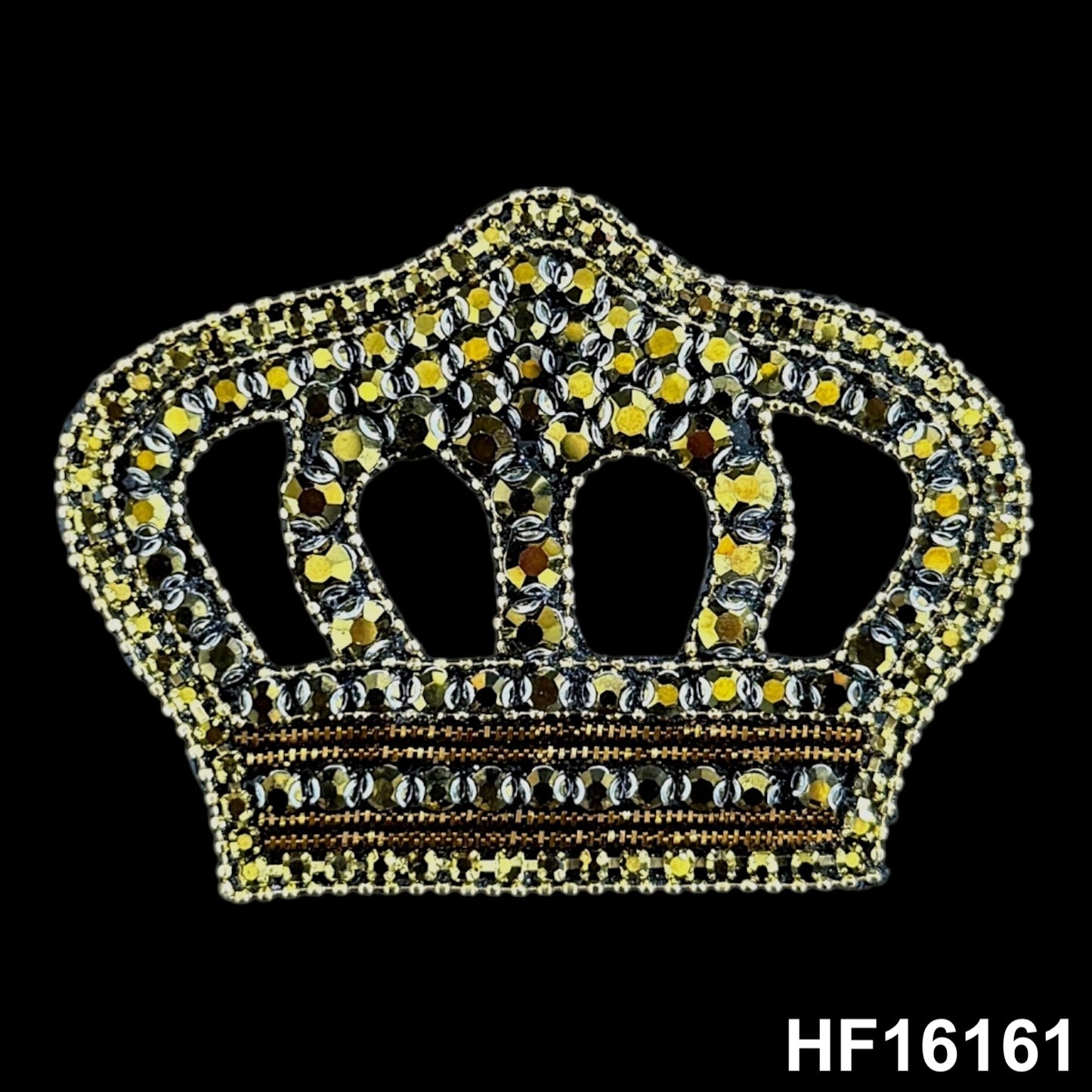 3D Hot-fix Iron on Rhinestone Patch