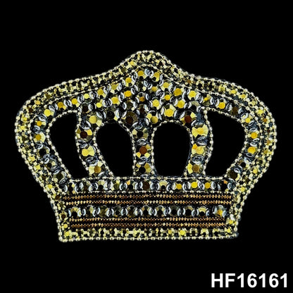 3D Hot-fix Iron on Rhinestone Patch