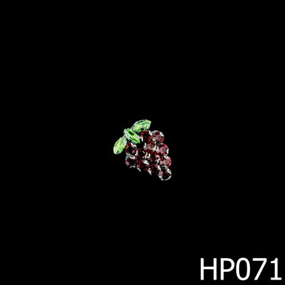 3D Hot-fix Mini Fruit Rhinestone Patches