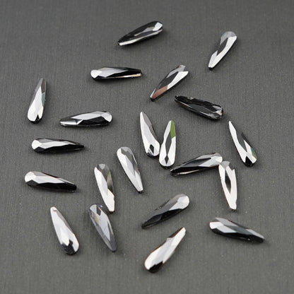 Rain Drop Shape Rhinestone 2x6mm NON Hot-fix Mini Bag 2538