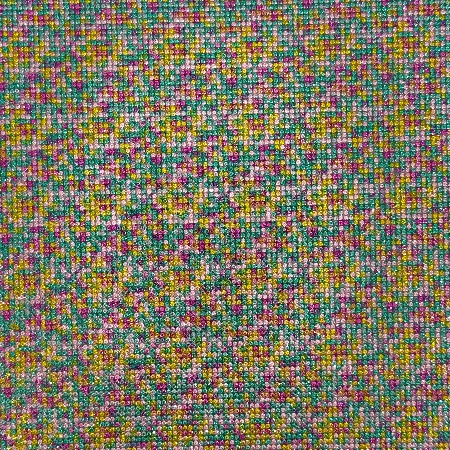 Hot-fix Colorful Patterned Rhinestone Sheet 9.5 inch x 15.5 inch