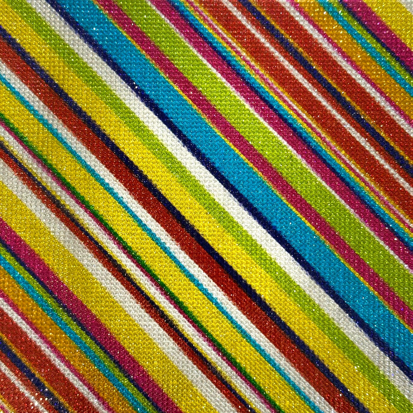 Hot-fix Colorful Patterned Rhinestone Sheet 9.5 inch x 15.5 inch