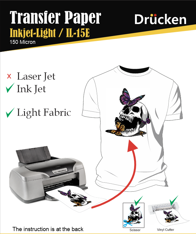 Transfer Paper / Inkjet - Light / IL-15E / 150 Micron
