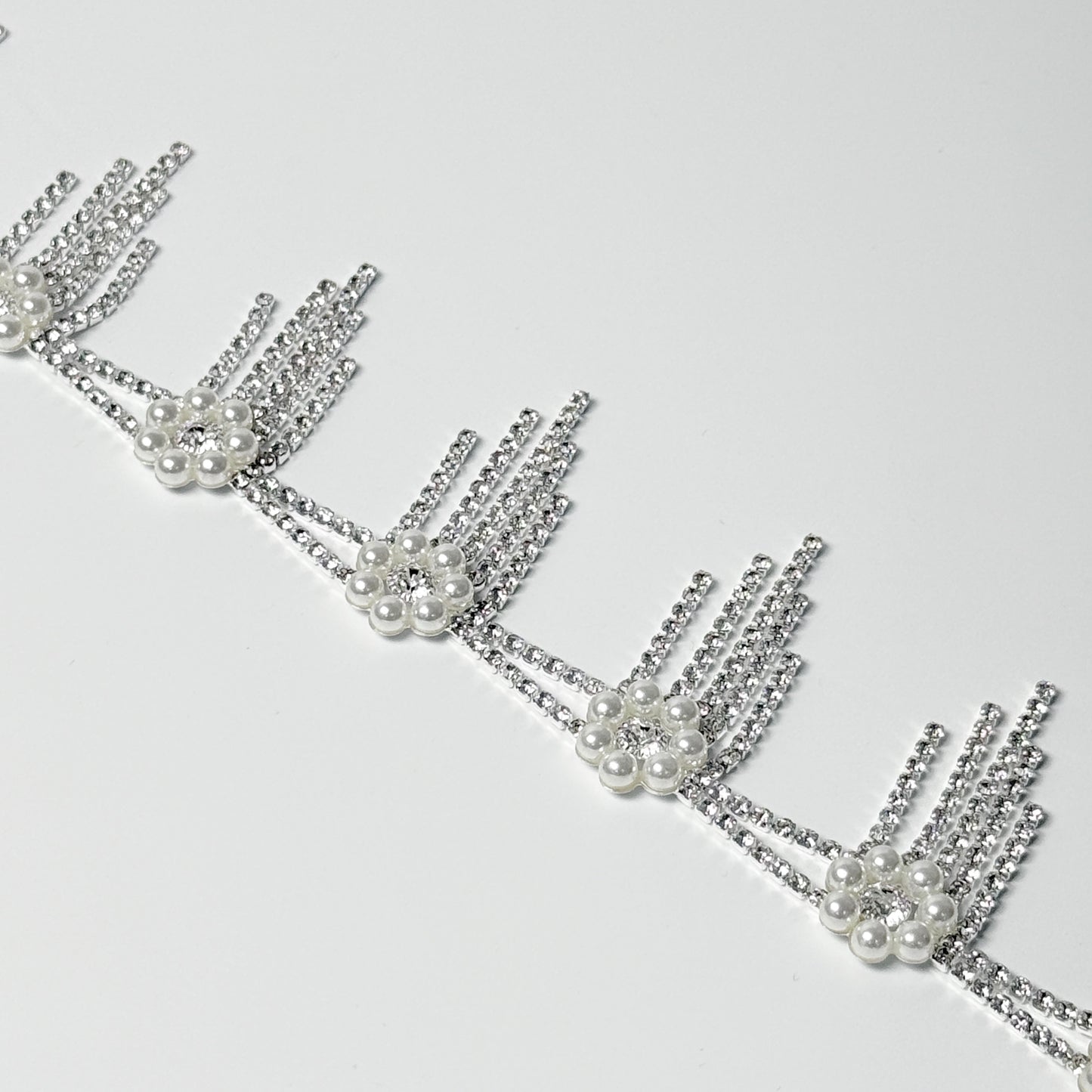 Rhinestone Pearl Trim by yard LSM-045-10Y