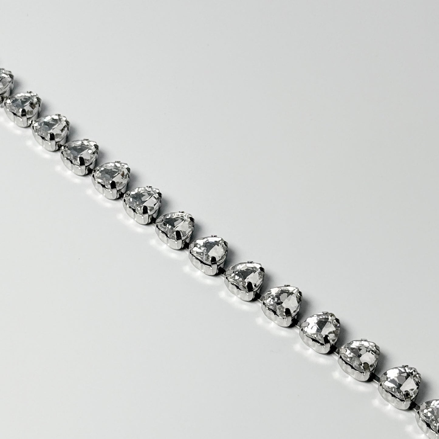 Rhinestone Trim by yard 10MM*Heart-10Y