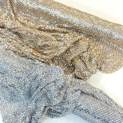 NEW Solid-silver + Rhinestones Chainmail