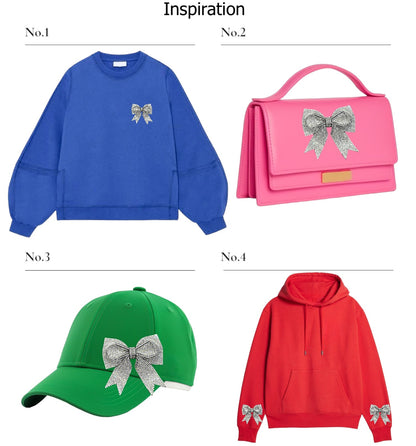 Rhinestones Bow sew on 2406