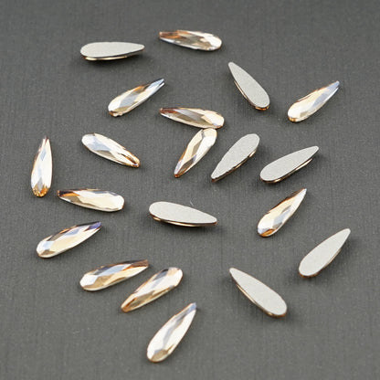 Rain Drop Shape Rhinestone 3x10mm NON Hot-fix Mini Bag 2582