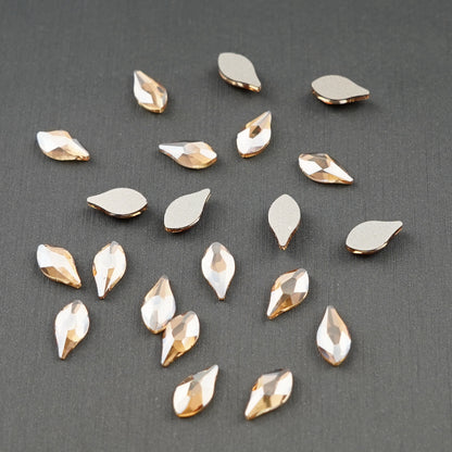 Flame shape Rhinestone 4x8mm 2570 NON Hot-fix Mini Bag 2553