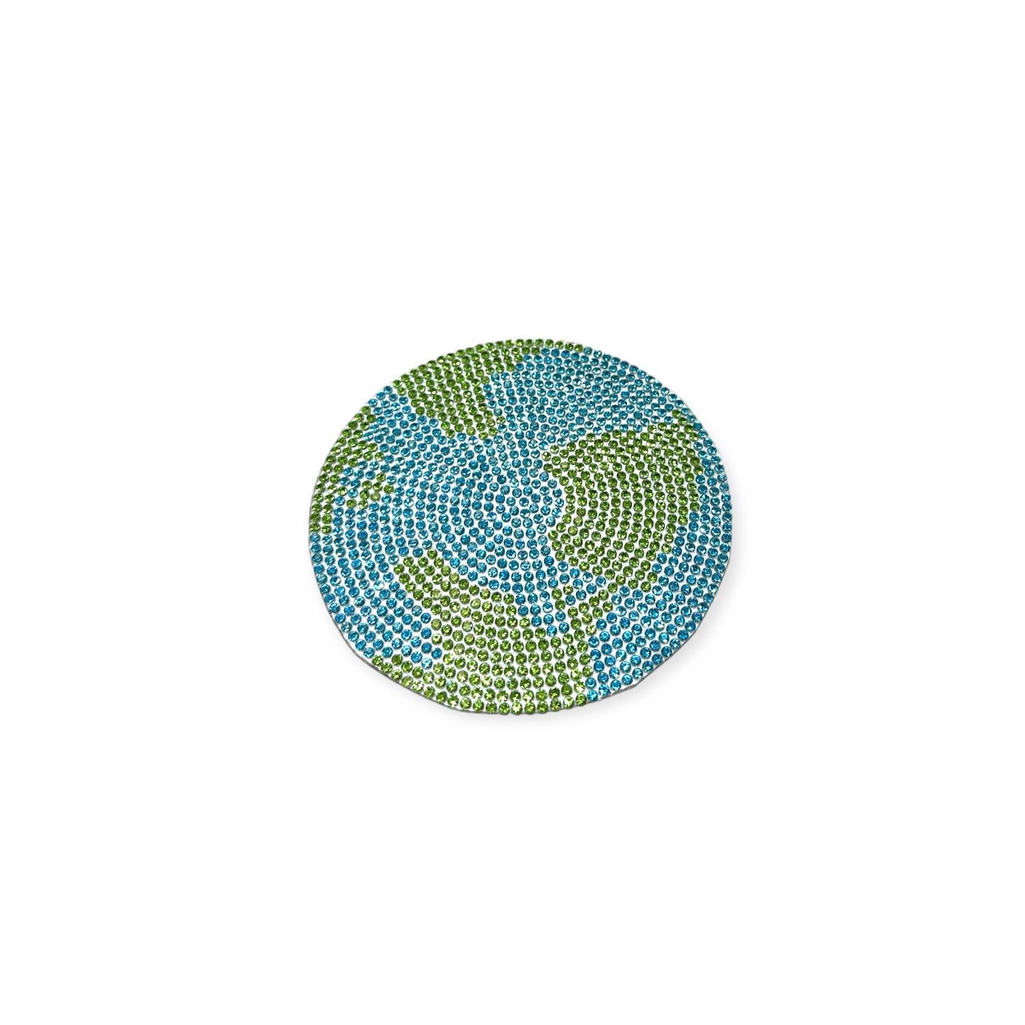 Earth Hot-fix Rhinestone Patch 2415