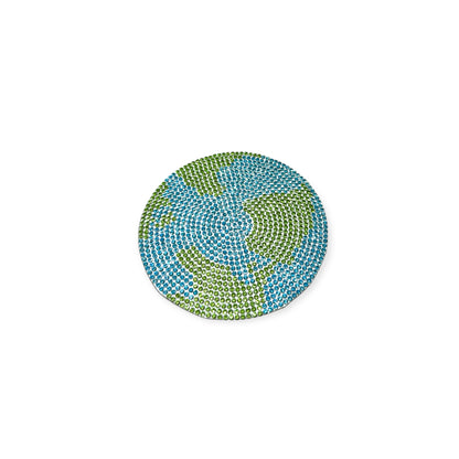 Earth Hot-fix Rhinestone Patch 2415