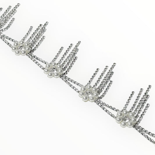 Rhinestone Pearl Trim by yard LSM-045-10Y